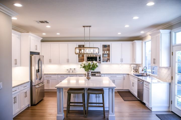 a really good staged kitchen of a house for sale