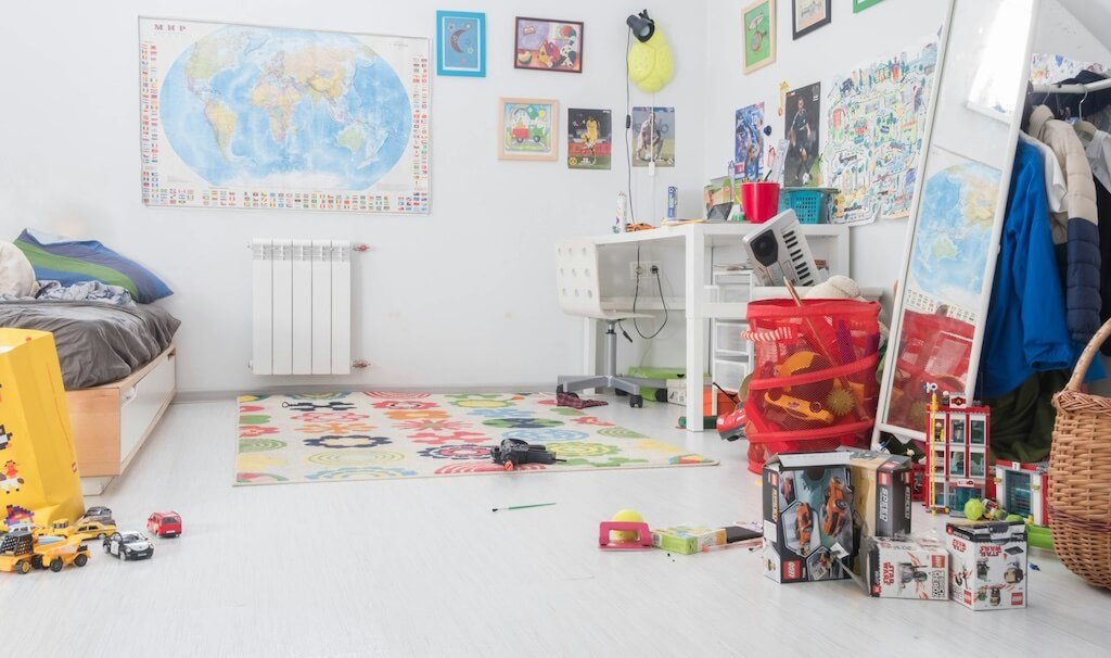 A well-organized kids' room